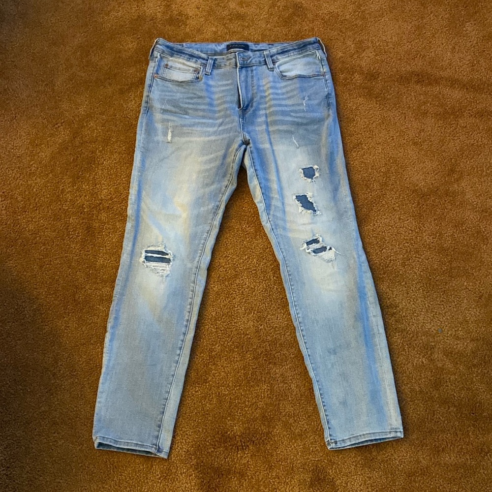 Aeropostale Distressed Light Wash Jeans - Men’s